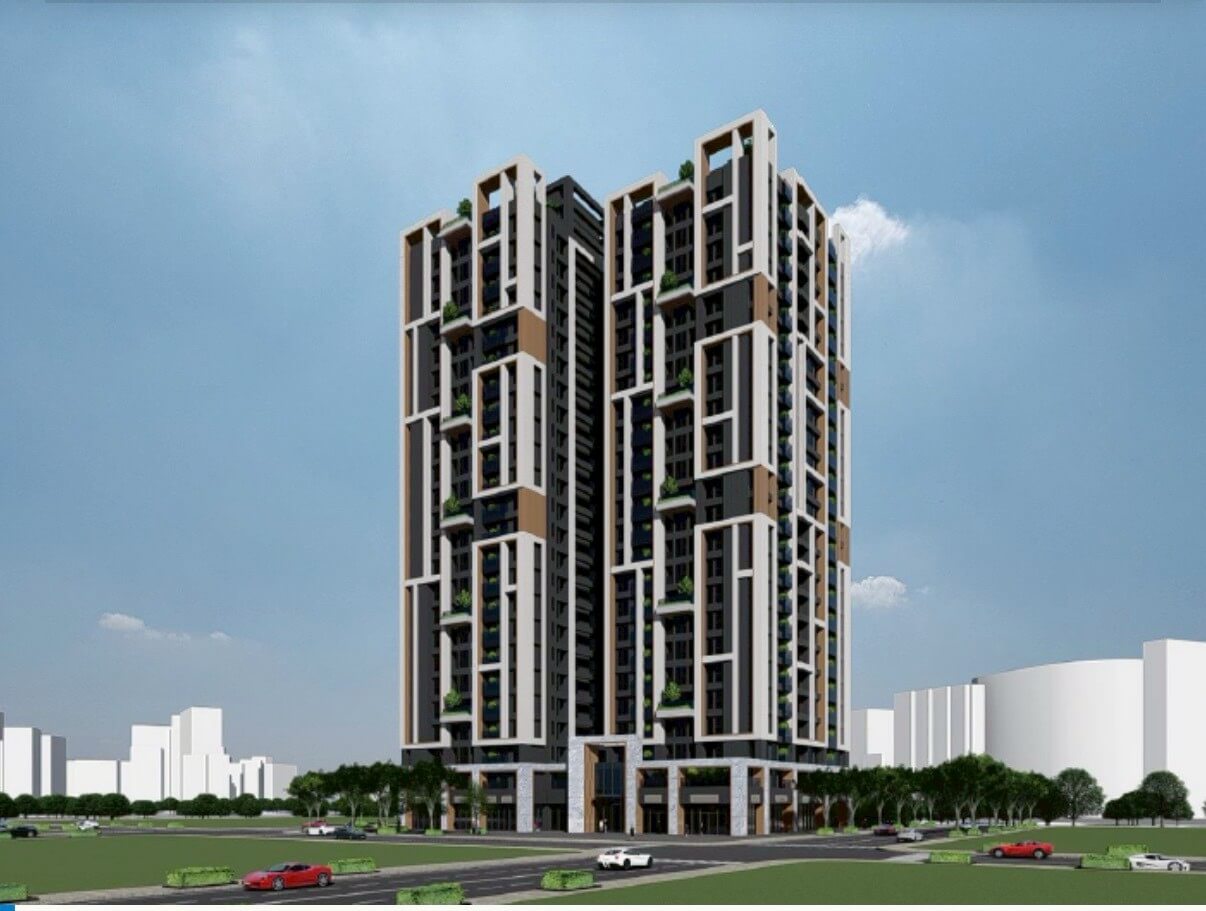 遠雄合雅板橋 建築外觀日景3D示意圖